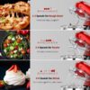 SASA ROCOO Stand Mixer | 7.5QT 660W 6+P Speed Tilt-Head Food Mixer | Kitchen Electric Mixer with Stainless Steel Bowl,Whisk,Dough Hook and Beater (RD) - Image 2